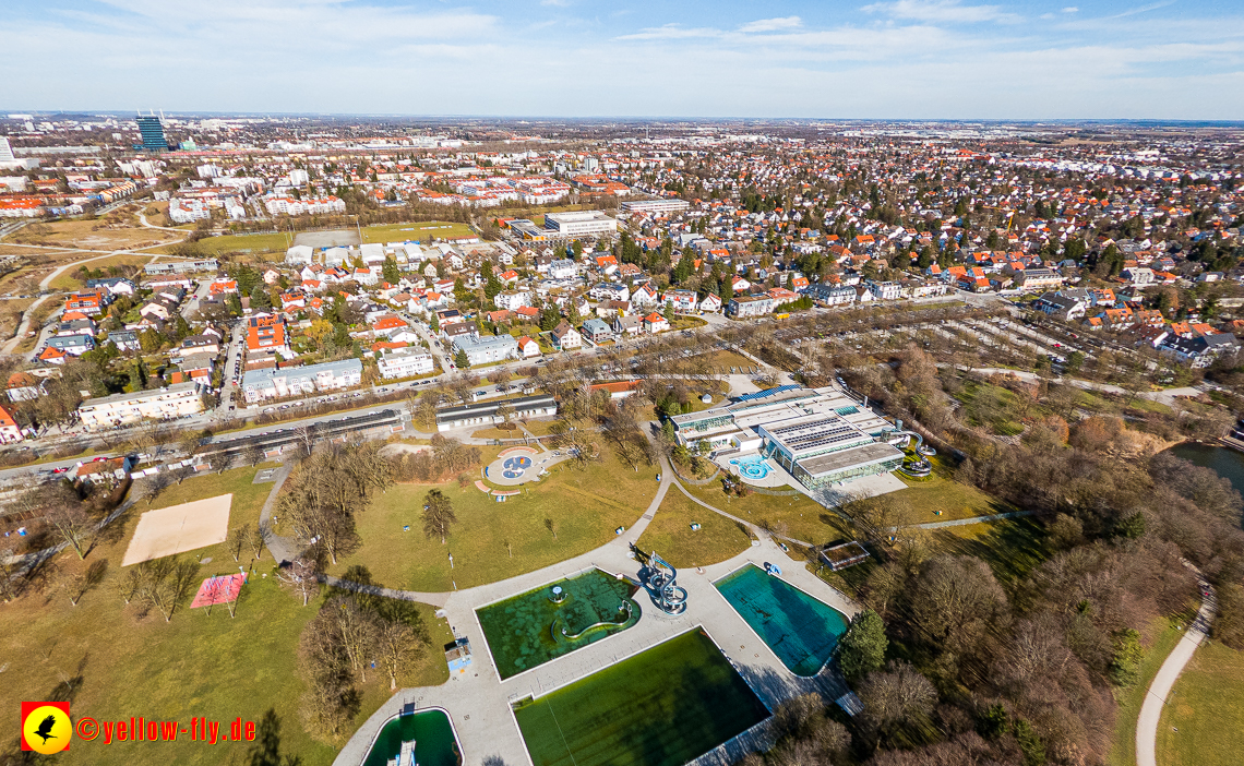 20.02.2023 - der Hachinger Bach und das Michaelibad in Neuperlach